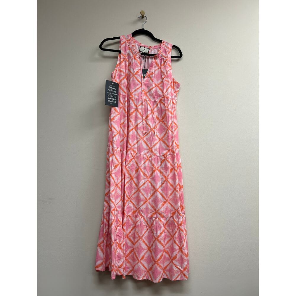 TUCKERNUCK BEACH Coral Medallion Salty Paloma Caftan Size XS NWT - Picture 4 of 6